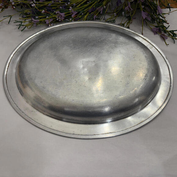 Vintage U.S.N. Aluminum Serving Platter, Enlisted Serving Platter WWII US Navy - Picture 2 of 10